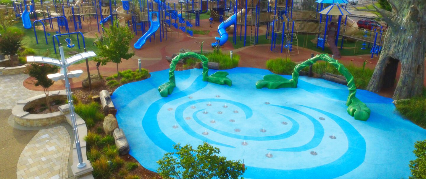 Playground & water park safety surfacing. Commercial and residential non-slip flooring. AquaSeal Resurfacing, LLC for your playground & water park safety surfacing needs.