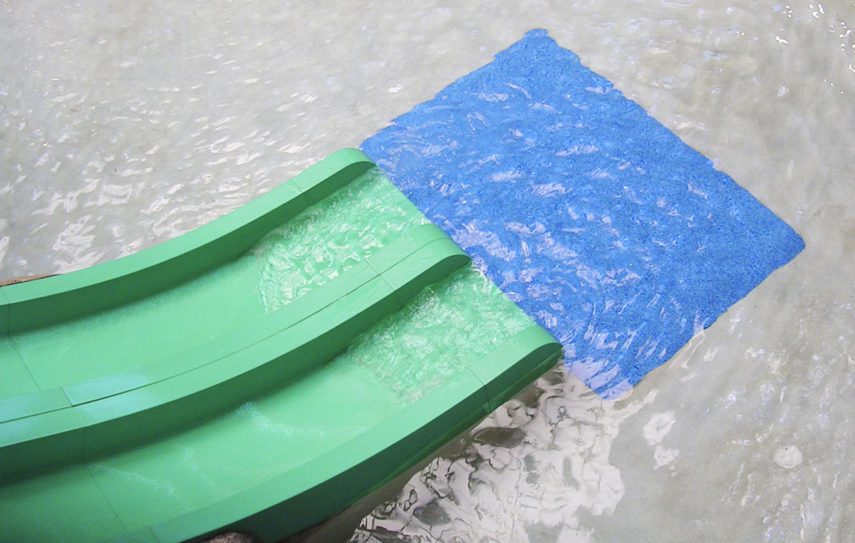 Slide pads offer a safe landing surface that is cushioned and slip-resistant without being abrasive.