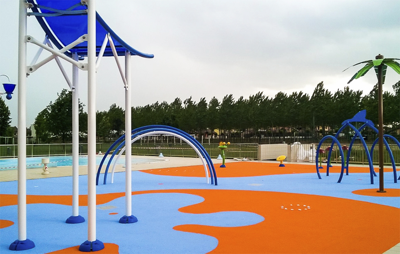 AquaSeal Resurfacing, LLC offers Water Flecks Aquatic Safety Surfacing. AquaSeal Resurfacing, LLC offers Water Flecks Aquatic Safety Surfacing.