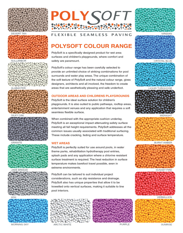 PolySoft Safety Surface Color Chart