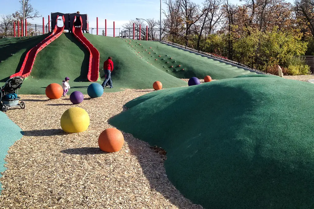 EPDM safety surfacing for playgrounds and play spaces. Installed by AquaSeal Resurfacing.
